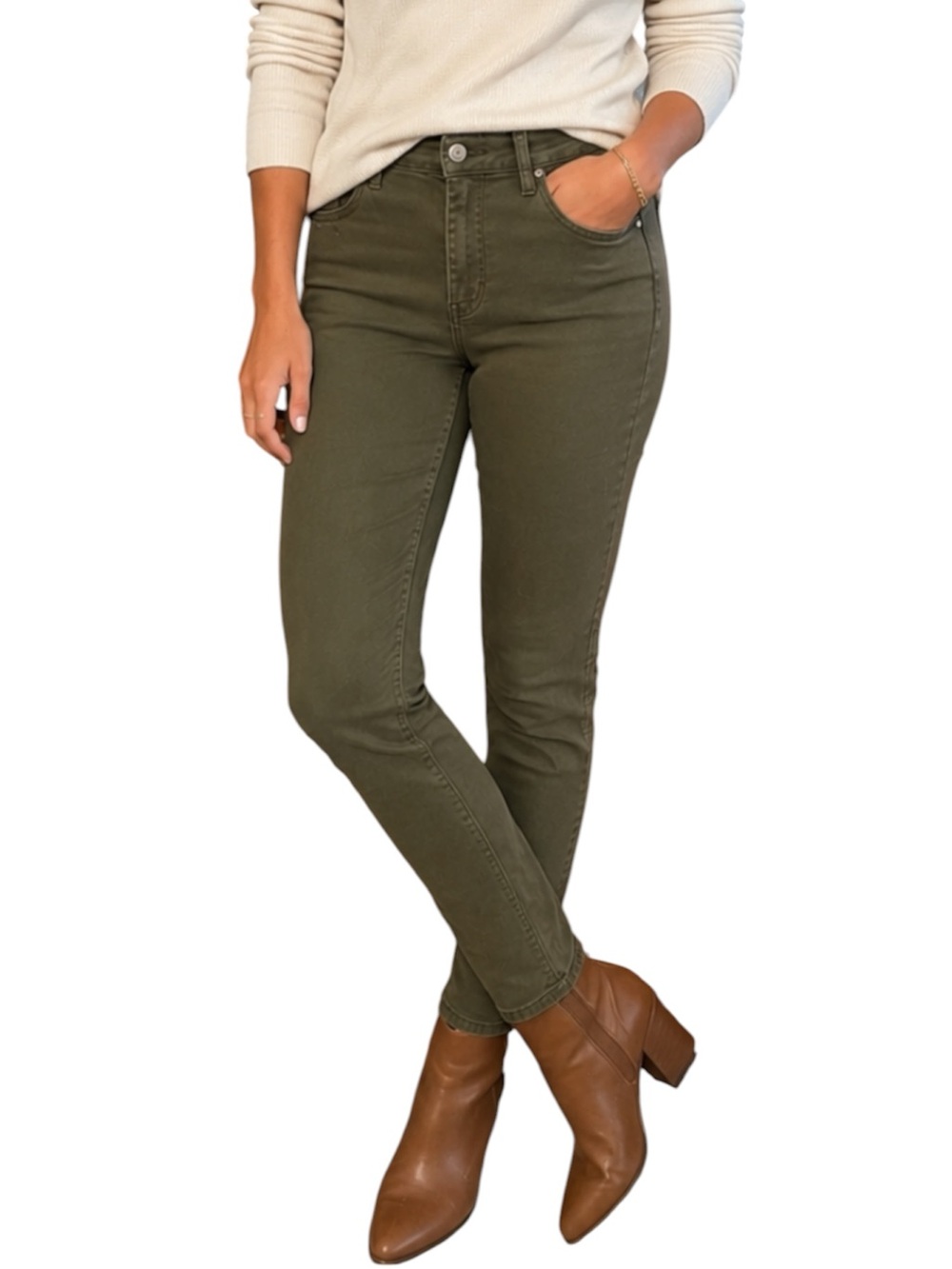 Judy Blue Olive Green High Rise Skinny Jeans 15/32 JB88146
V